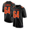 C.Bengals #64 Ted Karras Player Black Fashion Game Qdoa Stitched Jerseys