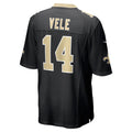 Qdoa NO.Saints #14 Devaughn Vele Black Team Game Jersey