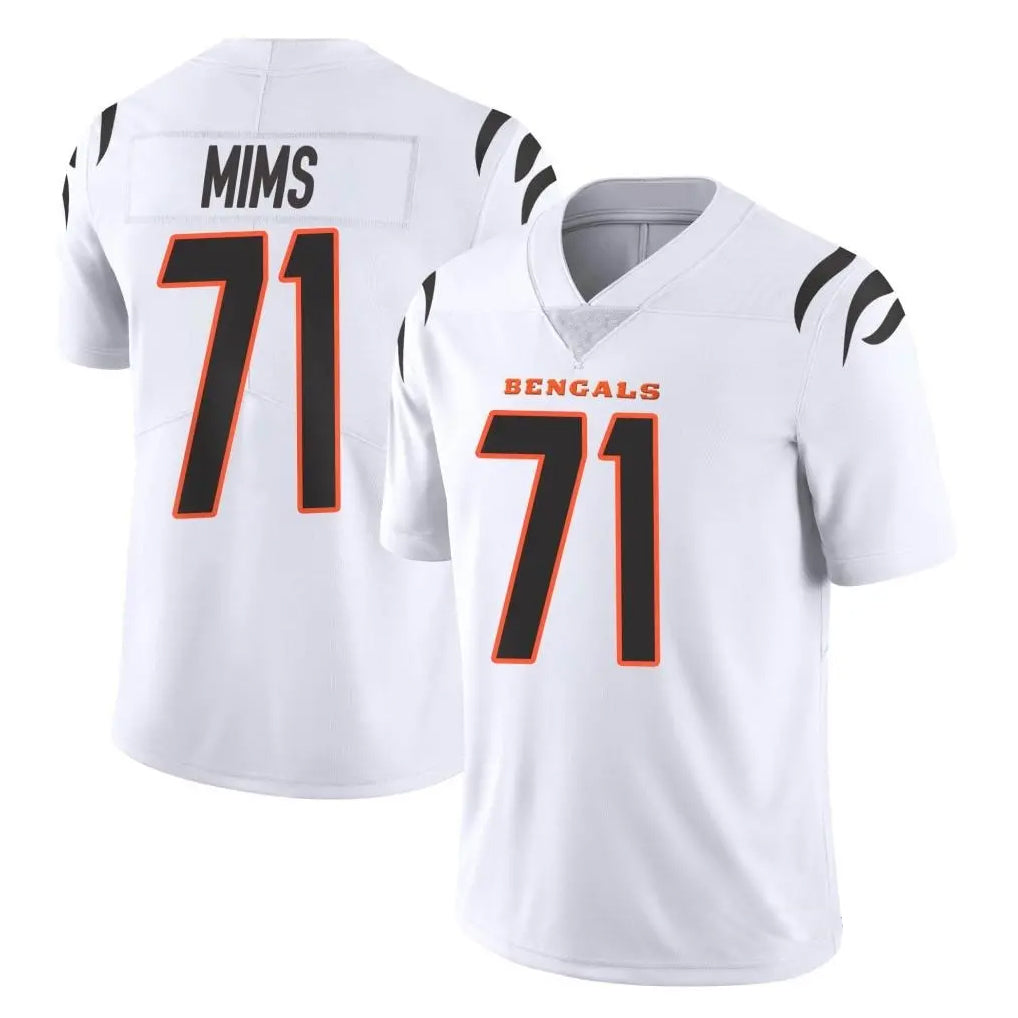 C.Bengals #71 Amarius Mims Player White Vapor Untouchable Limited Home Game Qdoa Stitched Jerseys