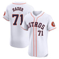 H.Astros #71 Josh Hader Player White Limited Elite Home Qdoa Stitched Jerseys