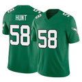 P.Eagles #58 Jalyx Hunt Player Green Kelly Alternate Vapor F.U.S.E. Home Game Qdoa Stitched Jerseys