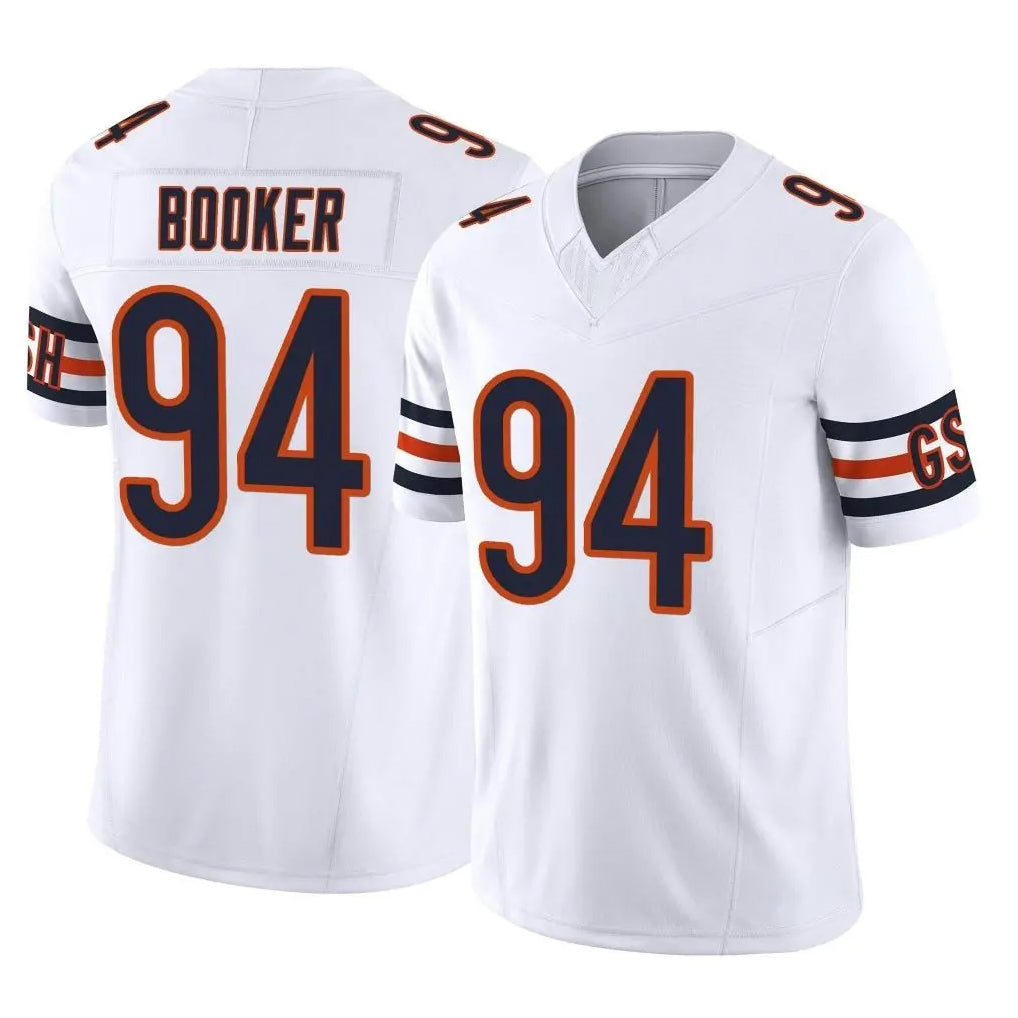 C.Bears #94 Austin Booker Player White Vapor F.U.S.E. Limited Home Game Qdoa Stitched Jerseys