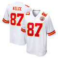 KC.Chiefs #87 Travis Kelce Player White Home Game Qdoa Stitched Jerseys
