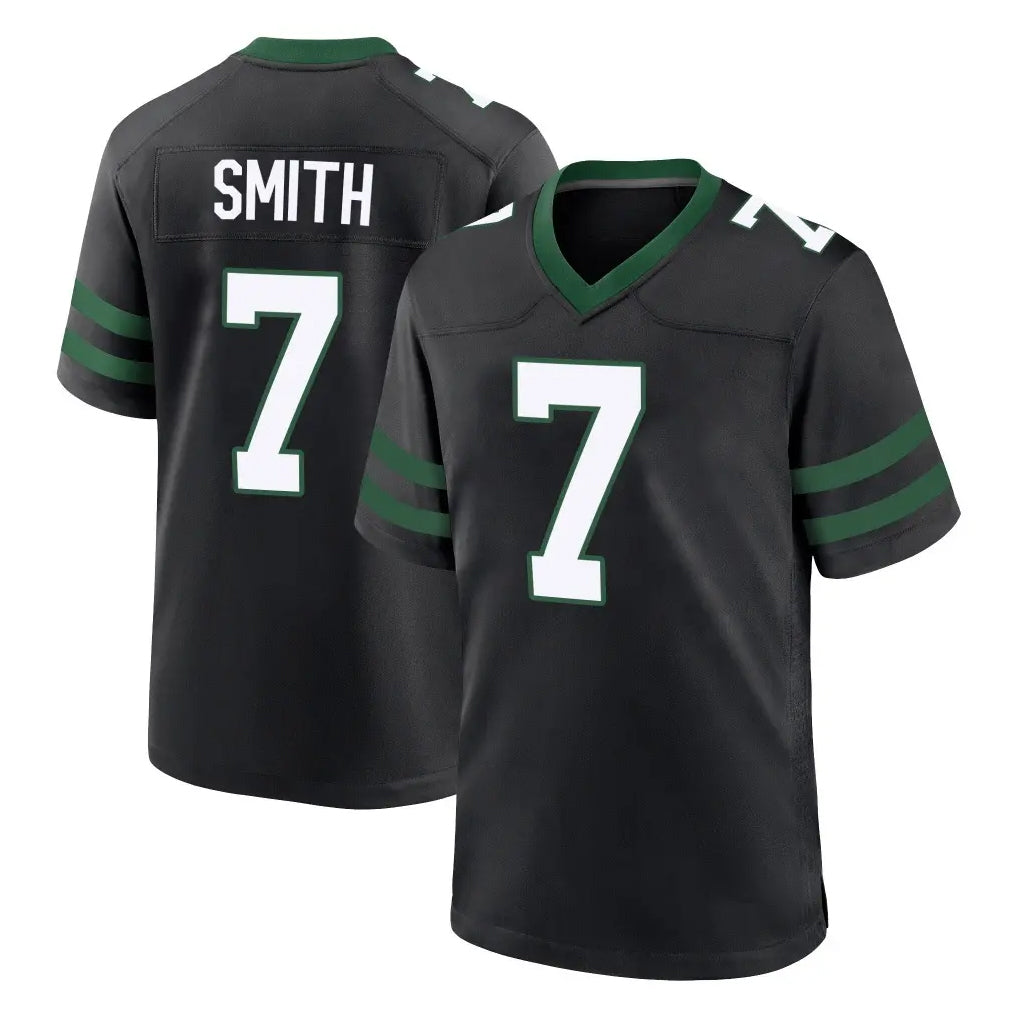 NY.Jets #7 Geno Smith Player Black Legacy Home Game Qdoa Stitched Jerseys