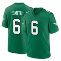 P.Eagles #6 DeVonta Smith Player Green Kelly Alternate Home Game Qdoa Stitched Jerseys