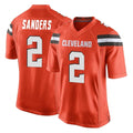 C.Browns #2 Shedeur Sanders Player Orange Home Game Qdoa Stitched Jerseys