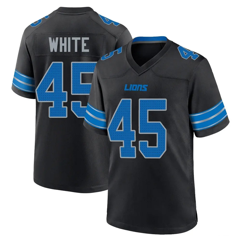 D.Lions #45 Devin White Player Black Alternate Home Game Qdoa Stitched Jerseys