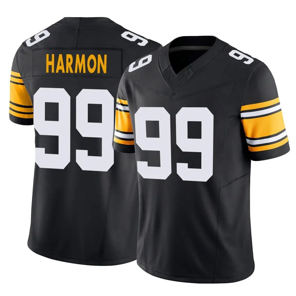 P.Steelers #99 Derrick Harmon Player Black Limited Alternate Vapor F.U.S.E. Home Game Qdoa Stitched Jerseys