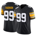P.Steelers #99 Derrick Harmon Player Black Limited Alternate Vapor F.U.S.E. Home Game Qdoa Stitched Jerseys