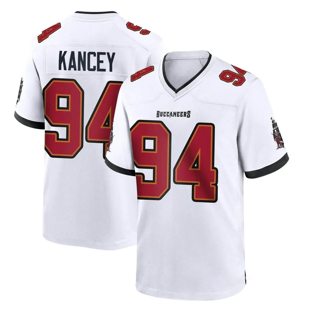 TB.Buccaneers #94 Calijah Kancey Player White Home Game Qdoa Stitched Jerseys