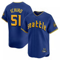 S.Mariners #51 Ichiro Suzuki Player Royal City Connect Home Limited Qdoa Stitched Jerseys