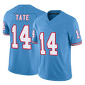 T.Titans #14 Carnell Tate Player Light Blue Limited Vapor F.U.S.E. Home Game Qdoa Stitched Jerseys
