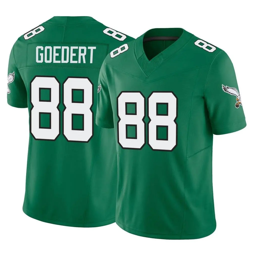 P.Eagles #88 Dallas Goedert Player Green Kelly Alternate Vapor F.U.S.E. Home Game Qdoa Stitched Jerseys