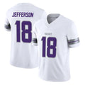 M.Vikings #18 Justin Jefferson Player White Limited Alternate Vapor F.U.S.E. Home Game Qdoa Stitched Jerseys