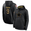 D.Cowboys #9 KaVontae Turpin Player Black Salute to Service Pullover Hoodies Limited Qdoa Stitched Jerseys