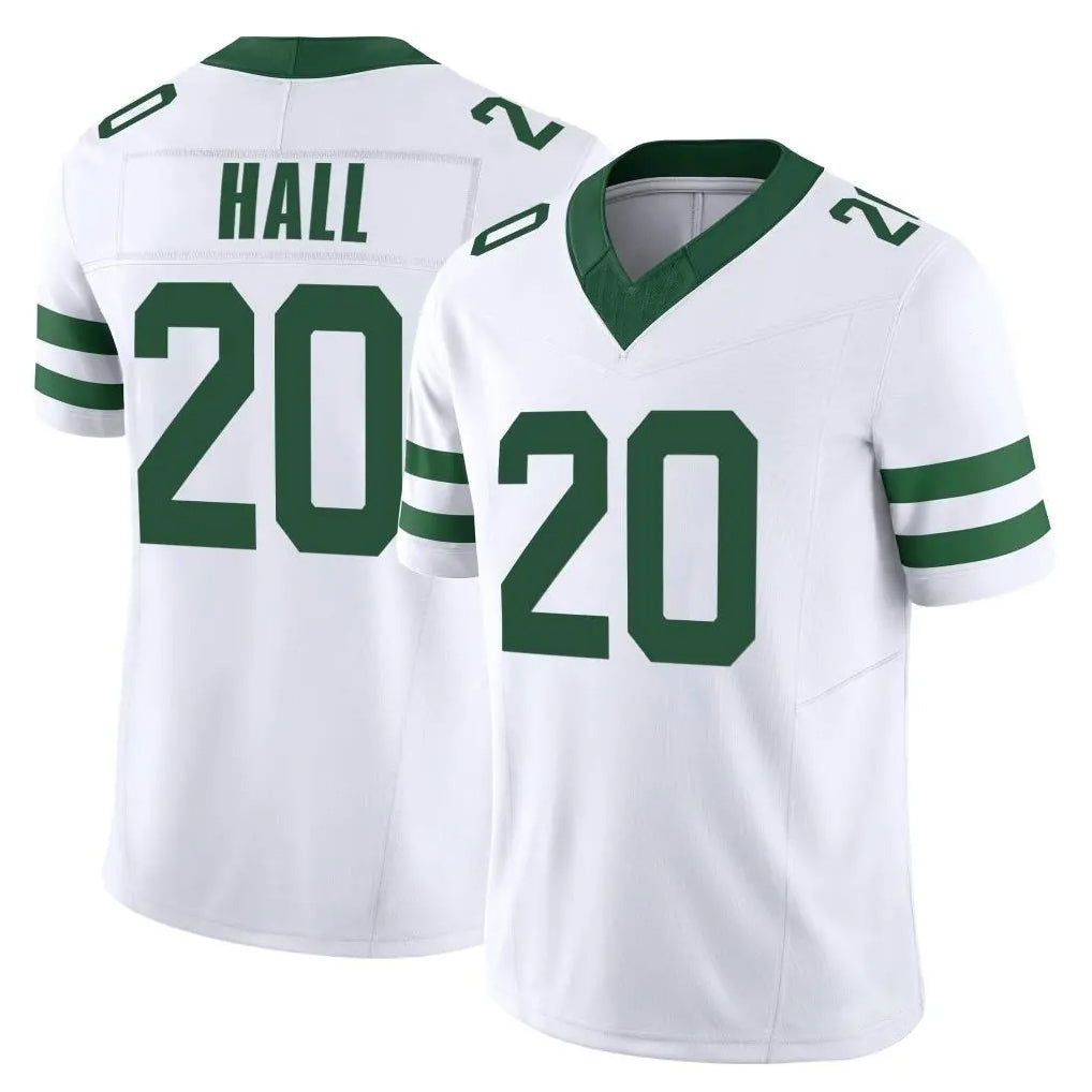 NY.Jets #20 Breece Hall Player White Legacy Limited Vapor F.U.S.E. Home Game Qdoa Stitched Jerseys