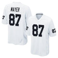 LV.Raiders #87 Michael Mayer Player White Home Game Qdoa Stitched Jerseys