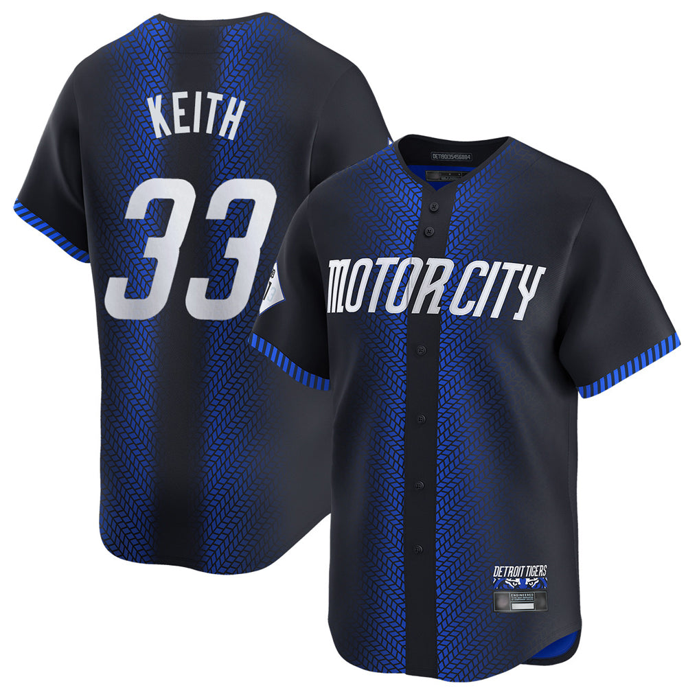 D.Tigers #33 Colt Keith Player Navy City Connect Home Limited Qdoa Stitched Jerseys