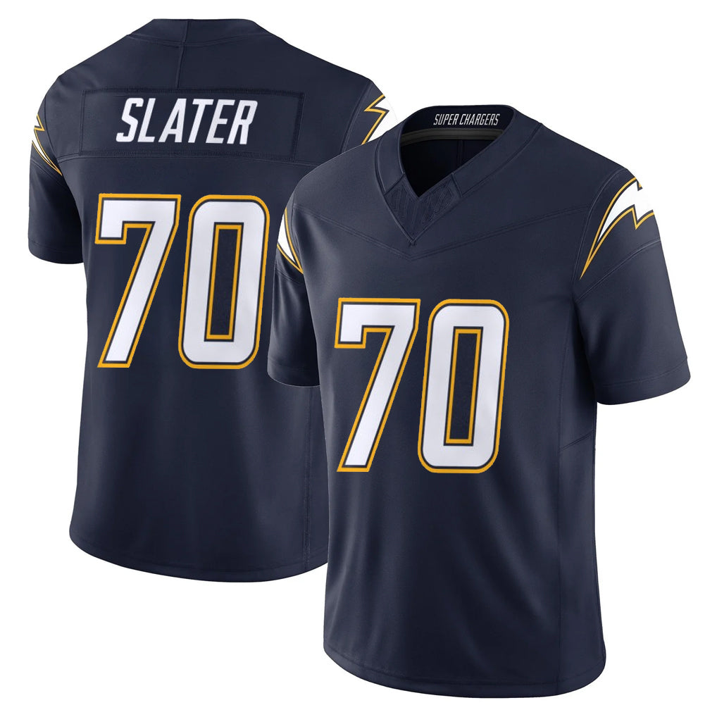 LA.Chargers #70 Rashawn Slater Player Navy Vapor F.U.S.E. Limited Home Game Qdoa Stitched Jerseys