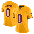 W.Commanders #0 Mike Sainristil Player Gold Limited Color Rush Home Game Qdoa Stitched Jerseys