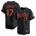 B.Orioles #17 Colton Cowser Player Black Limited Home Game Qdoa Stitched Jerseys