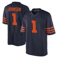 C.Bears #1 Jaylon Johnson Player Navy Blue Alternate Game Qdoa Stitched Jerseys