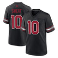 A.Cardinals #10 Josh Sweat Player Black Alternate Game Qdoa Stitched Jerseys