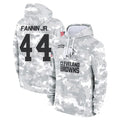 C.Browns #44 Harold Fannin Jr. Player Arctic Camo Salute to Service Hoodies Limited Game Qdoa Stitched Jerseys