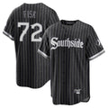 C.White Sox #72 Carlton Fisk Player Black City Connect Home Game Qdoa Stitched Jerseys