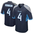 T.Titans #4 Wan'Dale Robinson Player Navy Home Game Qdoa Stitched Jerseys