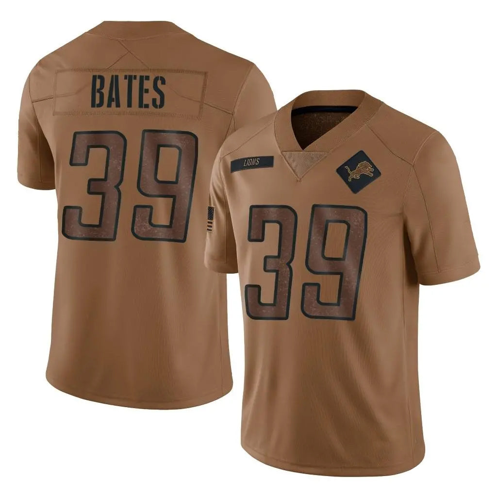 D.Lions #39 Jake Bates Player Brown Salute To Service Limited Qdoa Stitched Jerseys