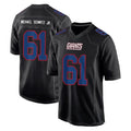 NY.Giants #61 John Michael Schmitz Jr. Player Carbon Fashion Limited Home Game Qdoa Stitched Jerseys