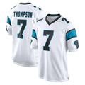 C.Panthers #7 Tre'von Moehrig Player White Game Qdoa Stitched Jerseys