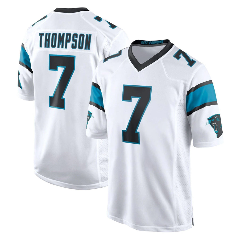 C.Panthers #7 Tre'von Moehrig Player White Game Qdoa Stitched Jerseys